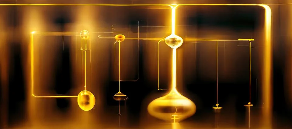 Quantum computing, conceptual illustration Stock Illustration