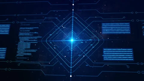 Quantum Computing, Cyber Security, Futuristic Technology Artificial Intelligence 動画素材 341894390