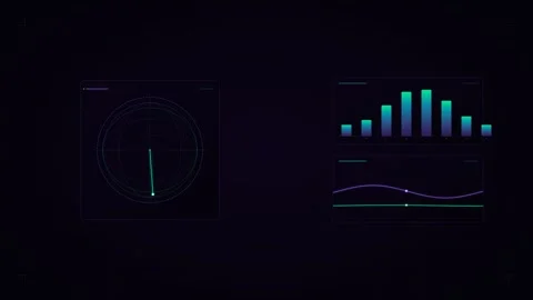Quantum Computing Dashboard Telemetry Interface 4K 스톡 동영상 345040181