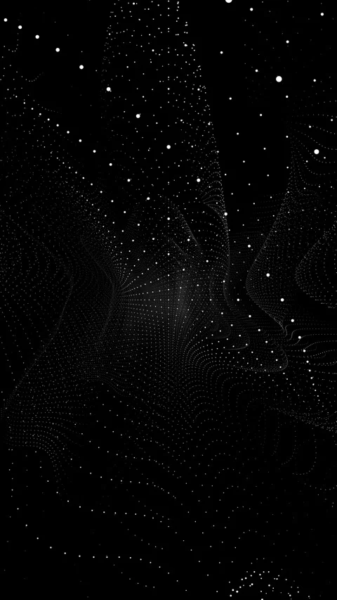 Quantum Computing Data Stream and AI Analysis Vertical Tech Background Stock Footage 334366583