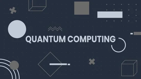 Quantum Computing, Dynamic Minimal Moving Shapes Animation Stock Footage 278152444