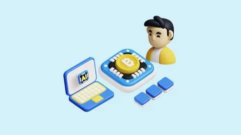 Quantum Computing for Finance 3D Animated Concept. Stock Footage 289454346