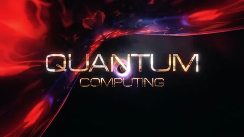 Quantum Computing Futuristic Cinematic Title Banner Background Stock Footage 161251947