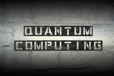 Quantum computing gr Illustrazione stock