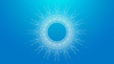 Quantum Computing Idea Design Element Concept. Deep Learning Artificial Stock Illustration