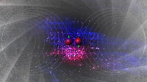 Quantum computing Stock Illustration