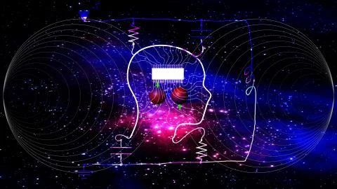 Quantum computing Illustrazione stock