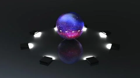 Quantum computing Illustrazione stock