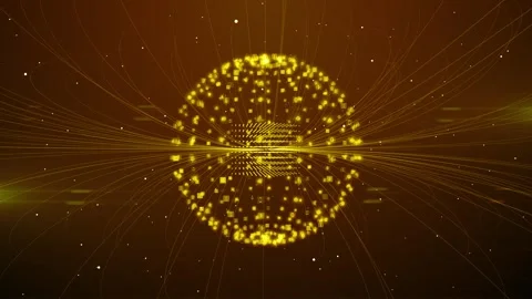 Quantum Computing Information Processing Qubit Data Stock Footage 276205568