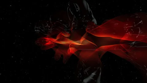 Quantum Computing Nebulae Data Wave: Abstract Cosmic Fluid Technology Background Stock Footage 339211719