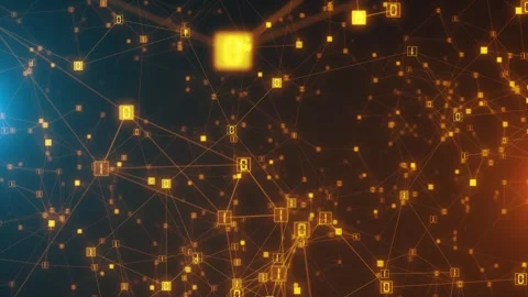 Quantum Computing Network Data Encryption Stock Footage 276204392