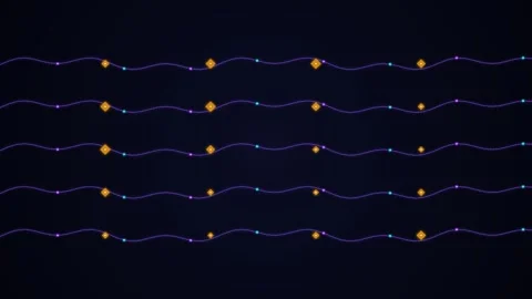 Quantum Computing Particle Data Stream Vidéo 345105388