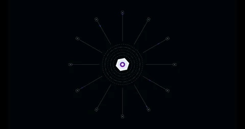 Quantum Computing Processor Core Digital Animation for Technology and Ai 库存影片 334861075