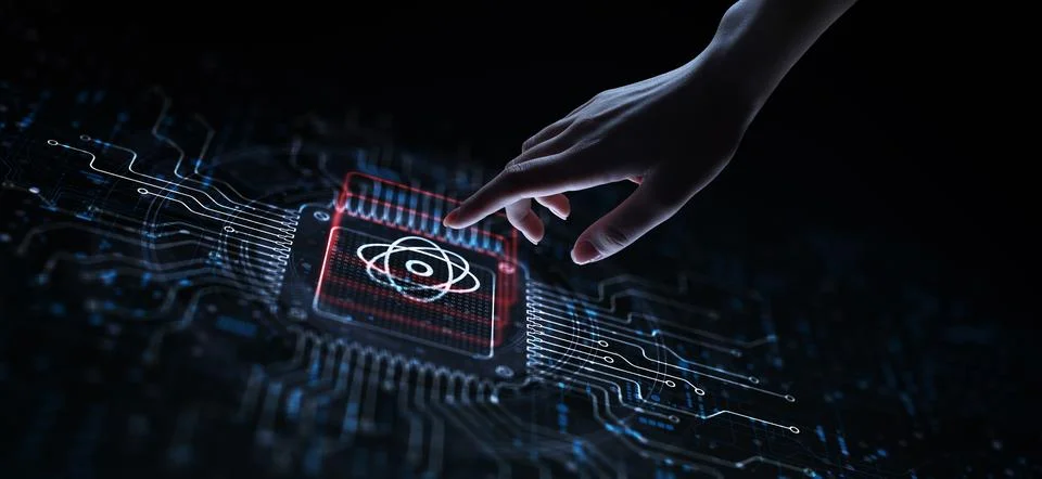 Quantum Computing Revolutionizing Information Processing Illustrated on a Pro Fotos Stock