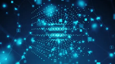 Quantum Computing Superposition State Dynamics Stock Footage 276205103