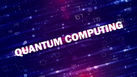 Quantum Computing tech background Stock Footage 293537973