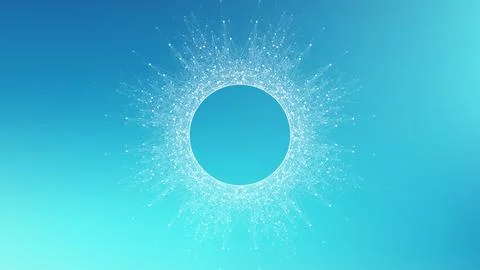 Quantum computing technology concept. Big Data Visualization. AI Generative Stock Illustration