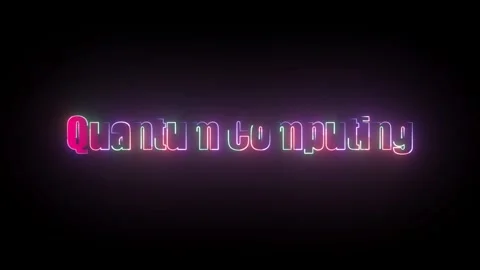 Quantum Computing Text Animation Stock Footage 324814972