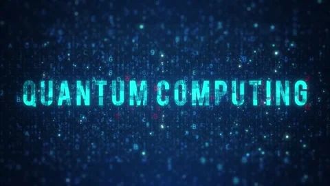 Quantum Computing trendy words in technology Stock Footage 291280631