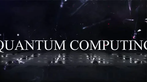 Quantum Computing Words In Techno Sci Fi Stock Footage 318782684