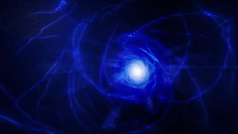 Quantum Core — Blue Energy Vortex Stock Footage 312229420