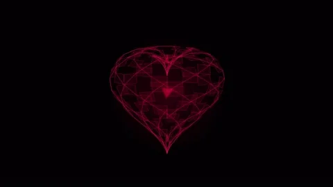 Quantum-core-heart-loop-4k Stock Footage 346069120