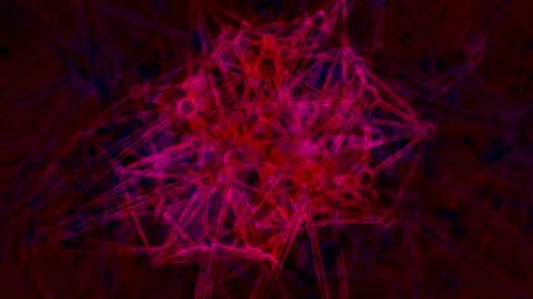 Quantum Crimson Core – Cyber Geometry Energy Loop (4K) Stock-Footage 322962577