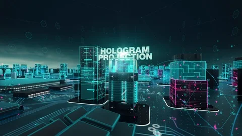Quantum cryptography with digital technology concept Stock Footage 98424613