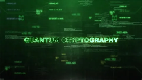Quantum Cryptography Style Hologram Video Stock Footage 317039750