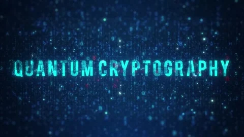 Quantum Cryptography trendy words in technology Stock Footage 291282978