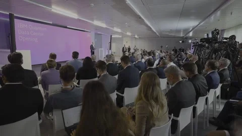 Quantum Data Center inaugurated in Germany's Ehningen, Ehningen, DE - 01 Oct 202 Stock Footage 286226898