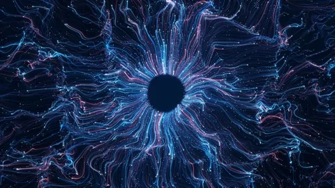 Quantum Data Flow with Neural Network Energy Visualization Stock Footage 342624258