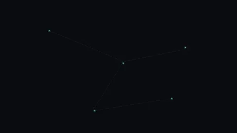 Quantum Data Nodes Dot Connector Line Animation Stock Footage 333976115