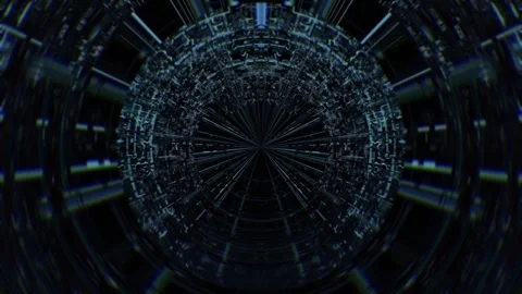 Quantum Data Vortex Tunnel 10 Stock Footage 322589946