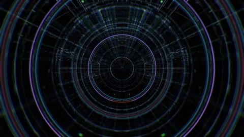 Quantum Data Vortex Tunnel 11 Stock Footage 322590119