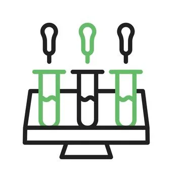 Quantum Dot Icon Image. Stock Illustration