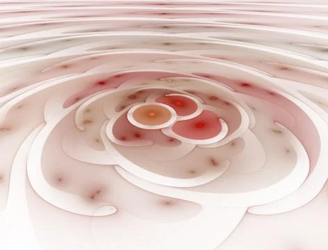 Quantum Energy Bubbles- Abstract Scientific Illustration Stock-Illustration