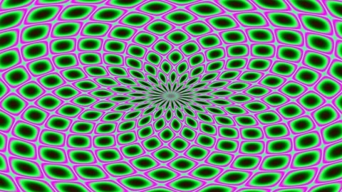 Quantum Energy Field Background with Radial Green and Purple Distortion Stock Footage 329037443