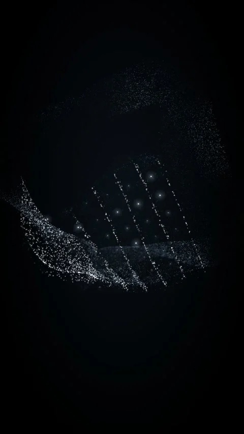 Quantum energy processor granular lattice of cinematic granular particles Stock Footage 339322859