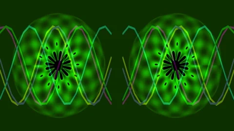 Quantum entanglement animation, physics concept video Stock Footage 332549814