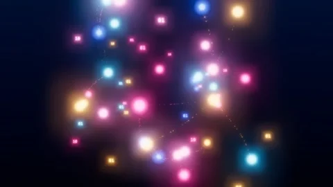 Quantum entanglement network nodes animation Stock Footage 339332513