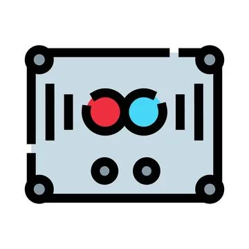 Quantum entanglement science physics data abstract icon Stock Illustration