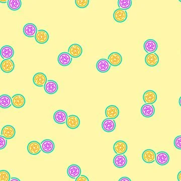 Quantum entanglement unsolved mystery vector seamless pattern Stock Illustration