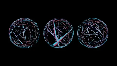 Quantum Funky Sphere Animation Stock Footage 83394972