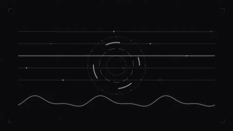 Quantum Gate Telemetry HUD Interface Readout 스톡 동영상 345223757
