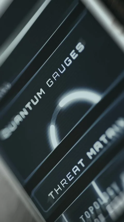Quantum Gauges UI indicator element Stock Footage 335485806