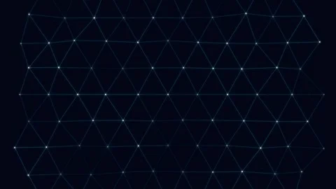 Quantum Hex Grid Animation Background for Technology Visualizations Stock Footage 333494877