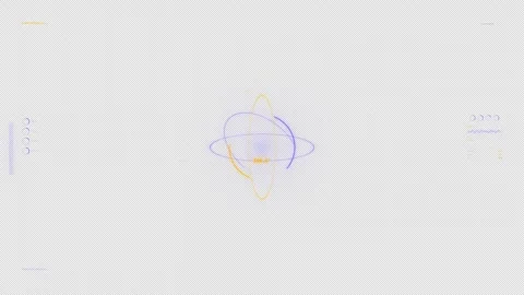 Quantum HUD Security Grid Matrix: Visualization Plate : 4K Alpha Stock-Footage 332941159