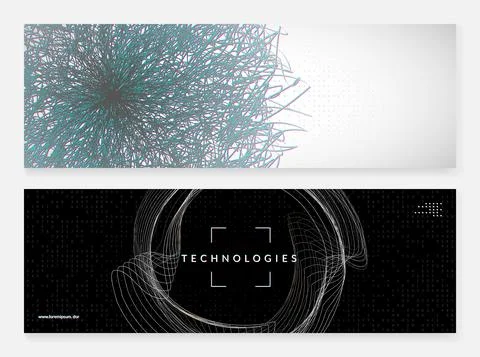 Quantum innovation computer. Digital technology. Stock Illustration