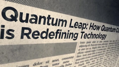 Quantum Leap How Quantum Computing is Redefining Technology Headline News Stock Footage 317055845
